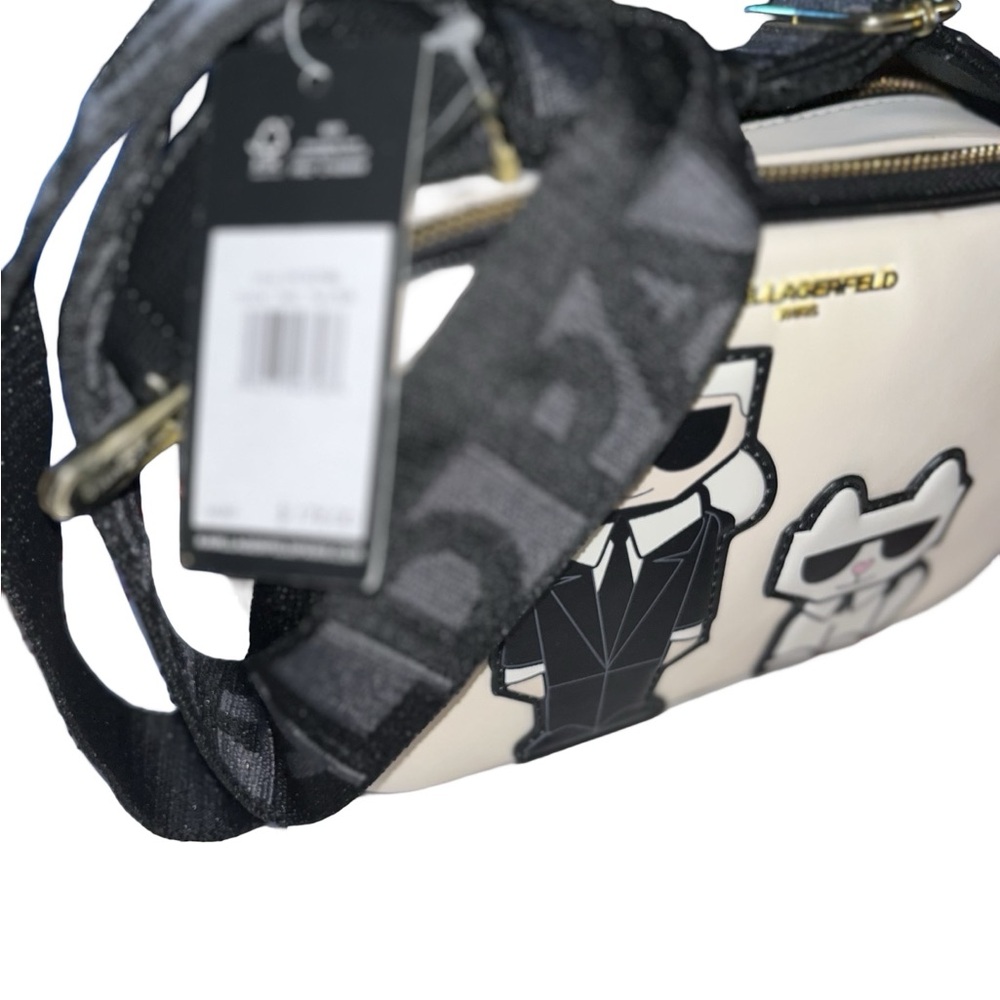 Karl Lagerfeld Cream Crossbody Bag - Picture 2 of 9